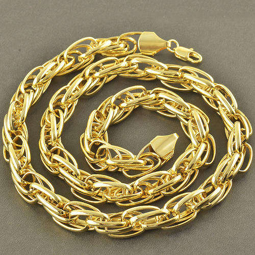 Women"s Stunning 9K Yellow Gold Filled Multi Link Chain ( 60cm )